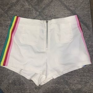 White festive shorts